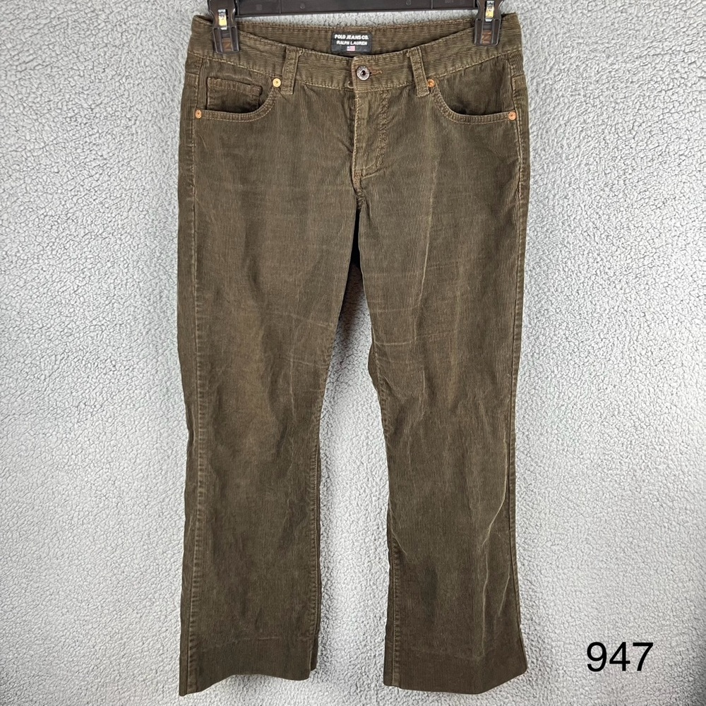 Polo Ralph Lauren Women’s Corduroy Classic‎ Brown Bootcut Pants Size 4x32